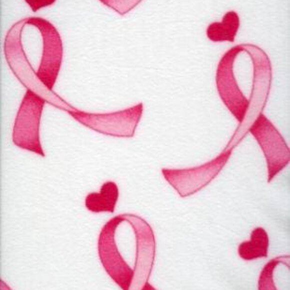 Breast Cancer Awareness Fleece Neck Gaiter: Pink Ribbon Scarf - Picture 9 of 9